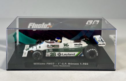 Fly Slot Car Williams FW07 - 1st G.P. Monaco 1980 #28 1/32 Slot Car