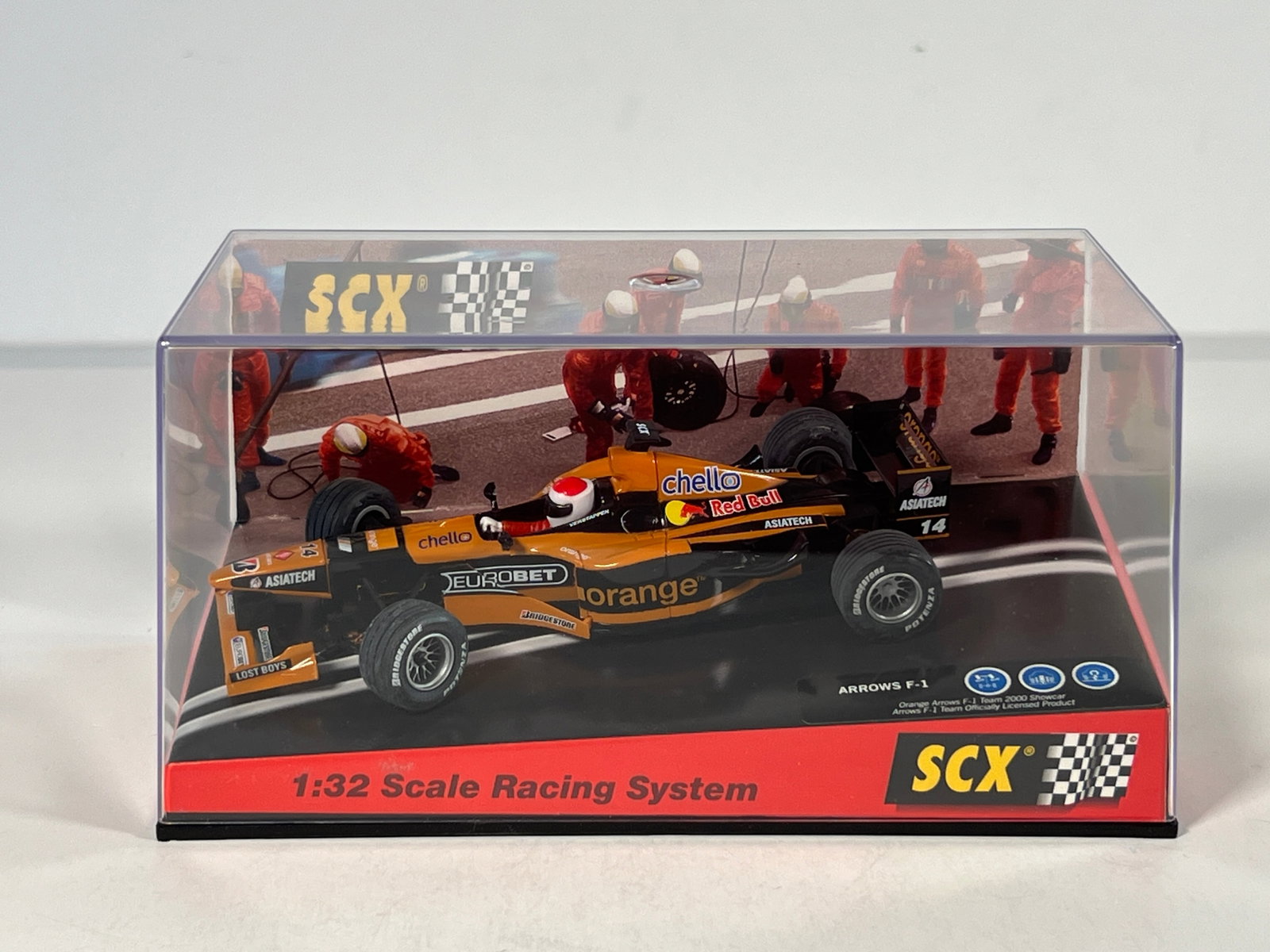 SCX Arrows F1 Team 2000 Showcar 1/32 Slot Car: SCX 1:32 scale slot car, Arrows F1 Team 2000 Showcar. 
