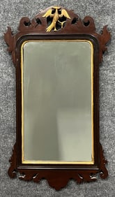 Federal Style Mahogany Mirror with Gilt Eagle Crest