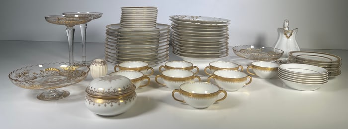 Limoges China Tableware Set, D & Co. France, Bernardaud
