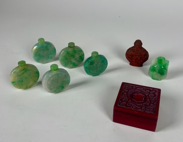 Group of Chinese Snuff Bottles and Seal