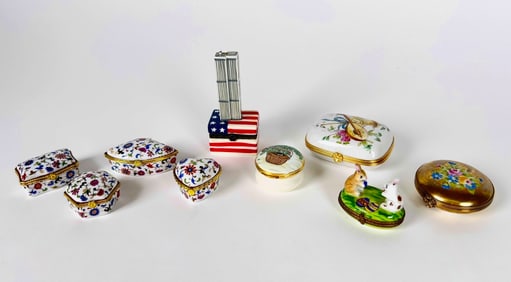 Collection of Porcelain Boxes