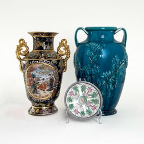 Group of Asian Style Ceramic Vases
