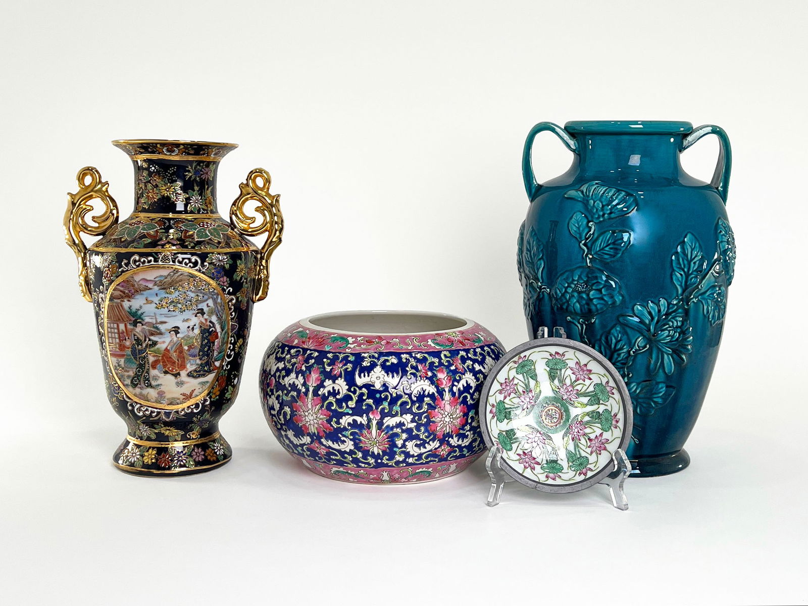 Group of Asian Style Ceramic Vases (1 of 10)