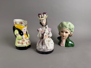 Three Ceramic Figural Pieces