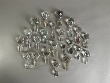 Collection of Crystal Decanter Stoppers