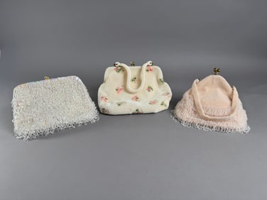 Three Vintage Beaded & Embellished Evening Bags