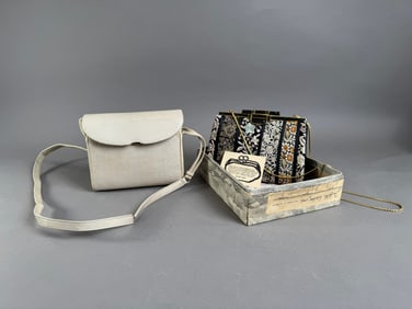 Judith Leiber Handbags: Lizard Crossbody & Floral Evening Bag