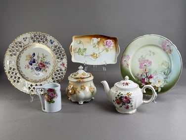 Mixed Floral Porcelain Tea Set