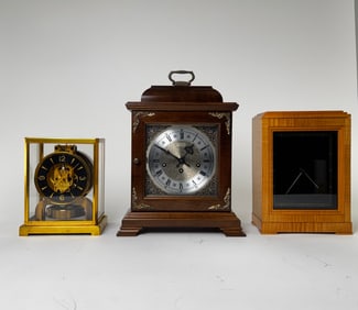 Three Table Clocks - LeCoultre & Cie, Hamilton, & More