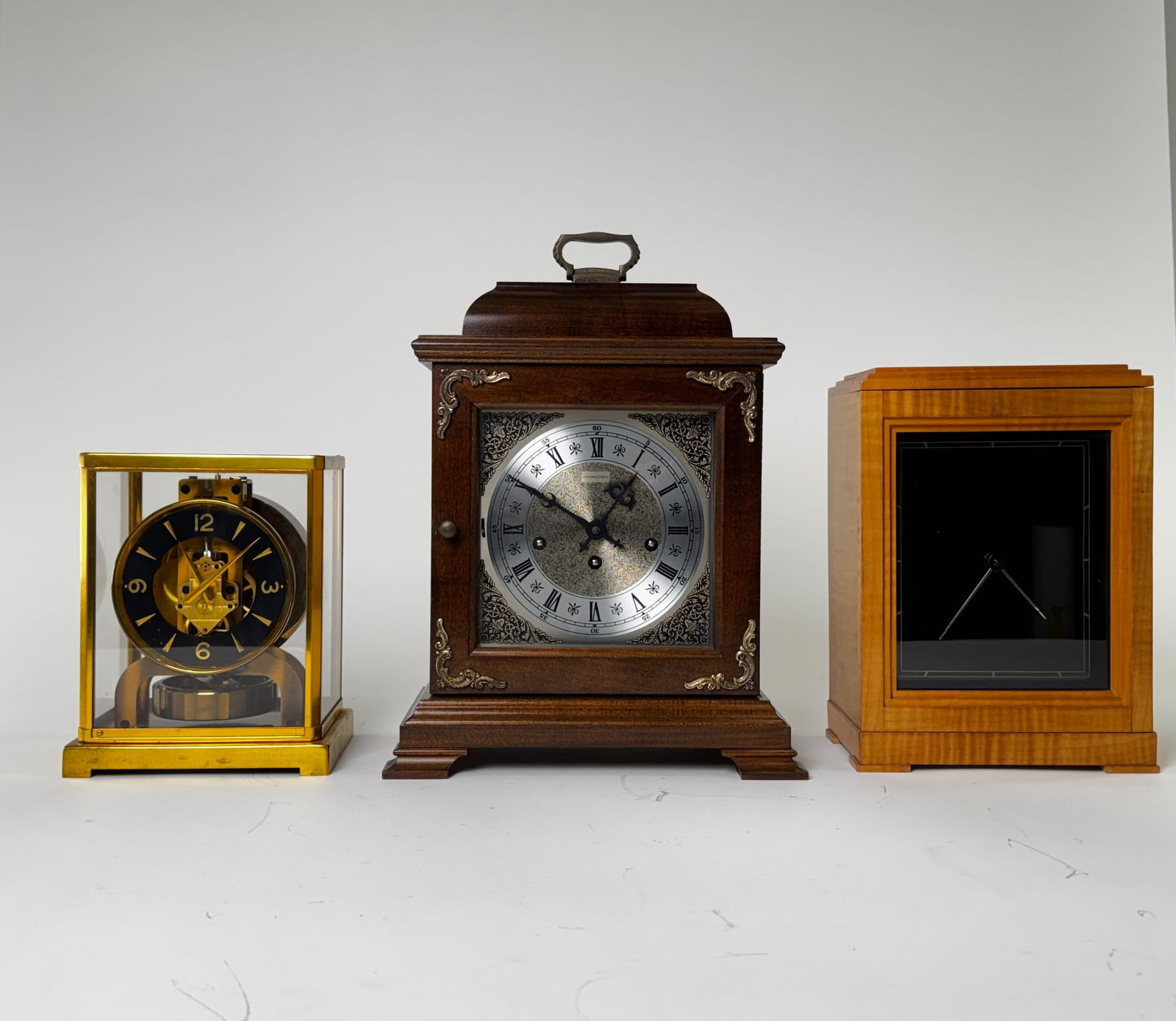 Three Table Clocks - LeCoultre & Cie, Hamilton, & More (1 of 18)