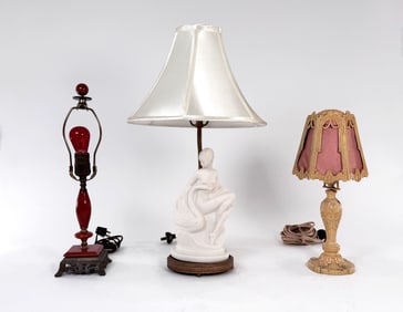 Three Vintage Table Lamps
