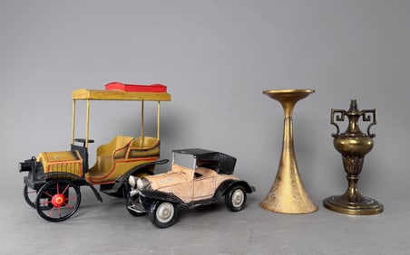 Vintage Metal Toy Cars & Decorative Objects