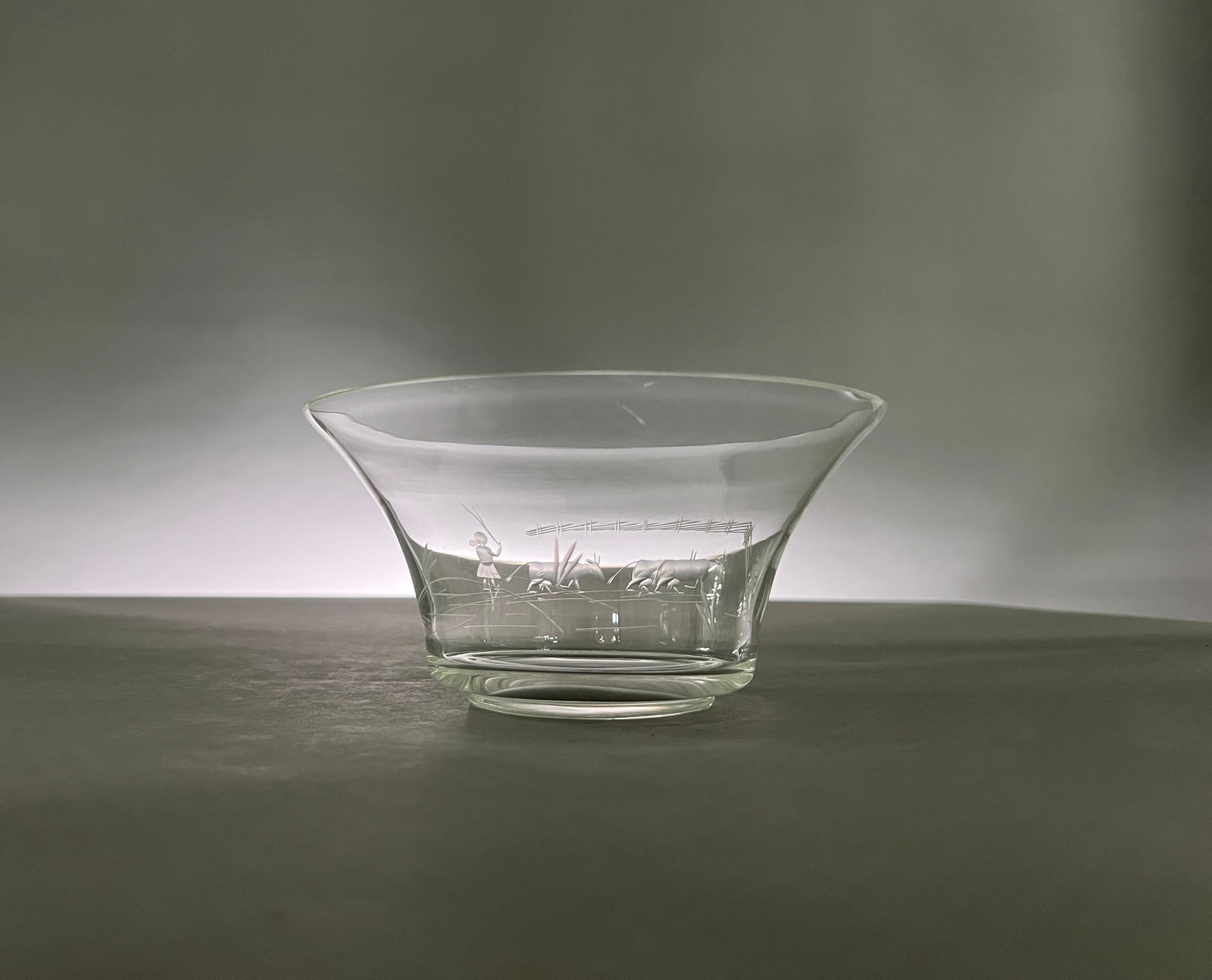Karhula Art Glass Bowl, Signed (1 of 7)