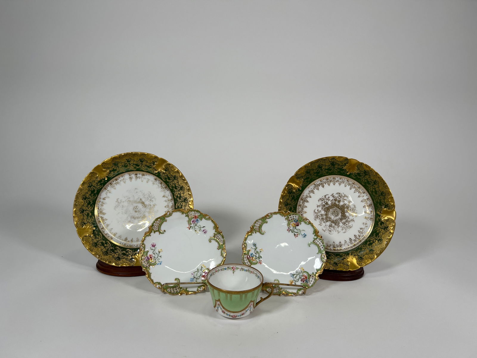 French & Austrian Porcelain Plates & Cup Set (1 of 19)