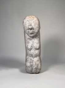 Inuit Carved Kneeling Sculpture