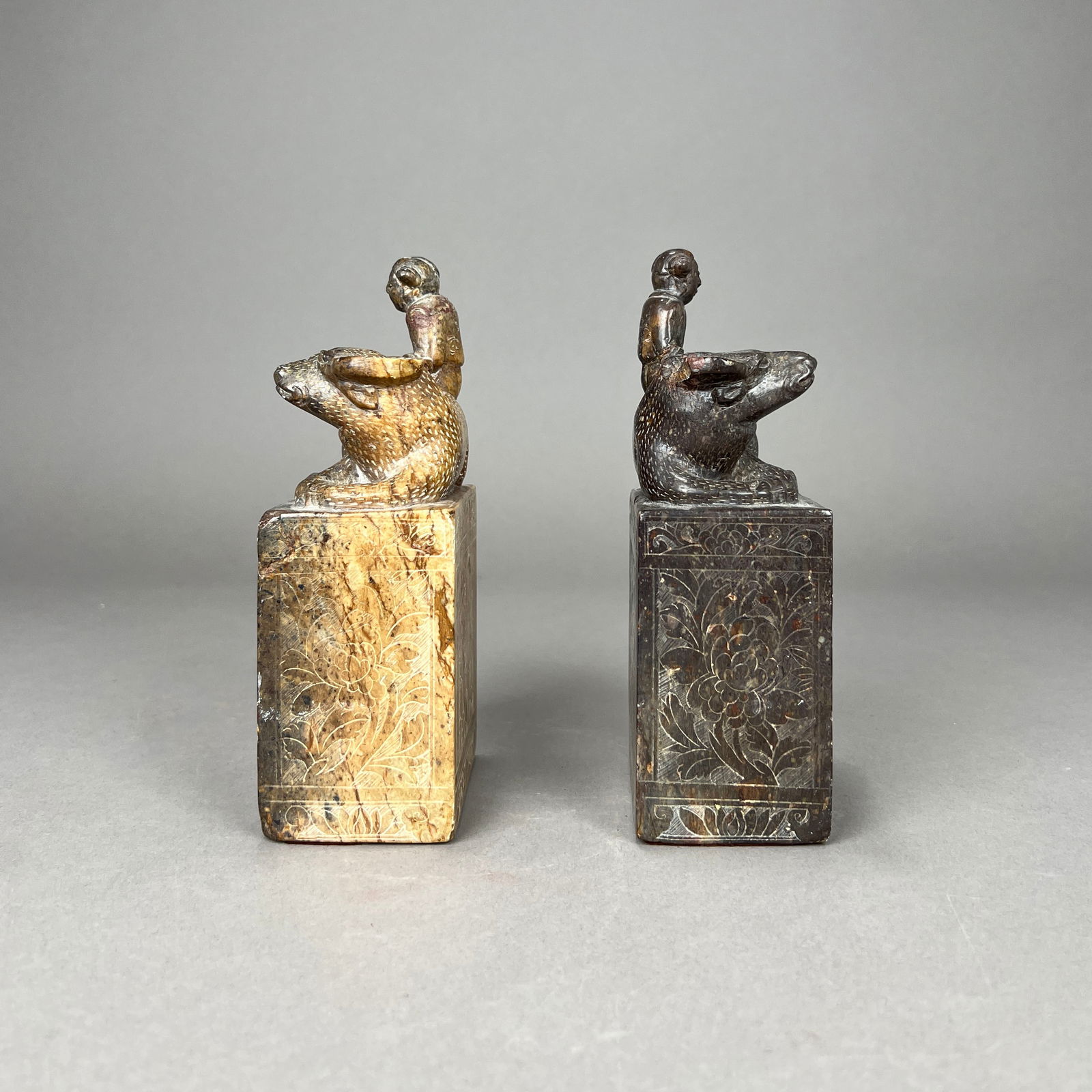 Chinese Carved Soapstone Seals (1 of 6)