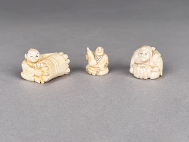 Three Japanese Netsuke