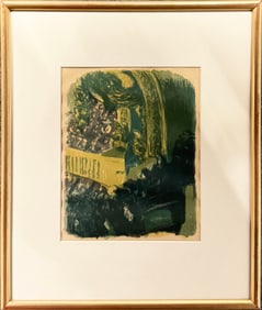 Lithograph by Edouard Vuillard, Une Galerie au Gymnase