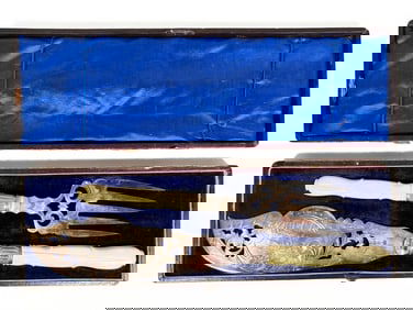 Antique Silver-Plated Fish Serving Set