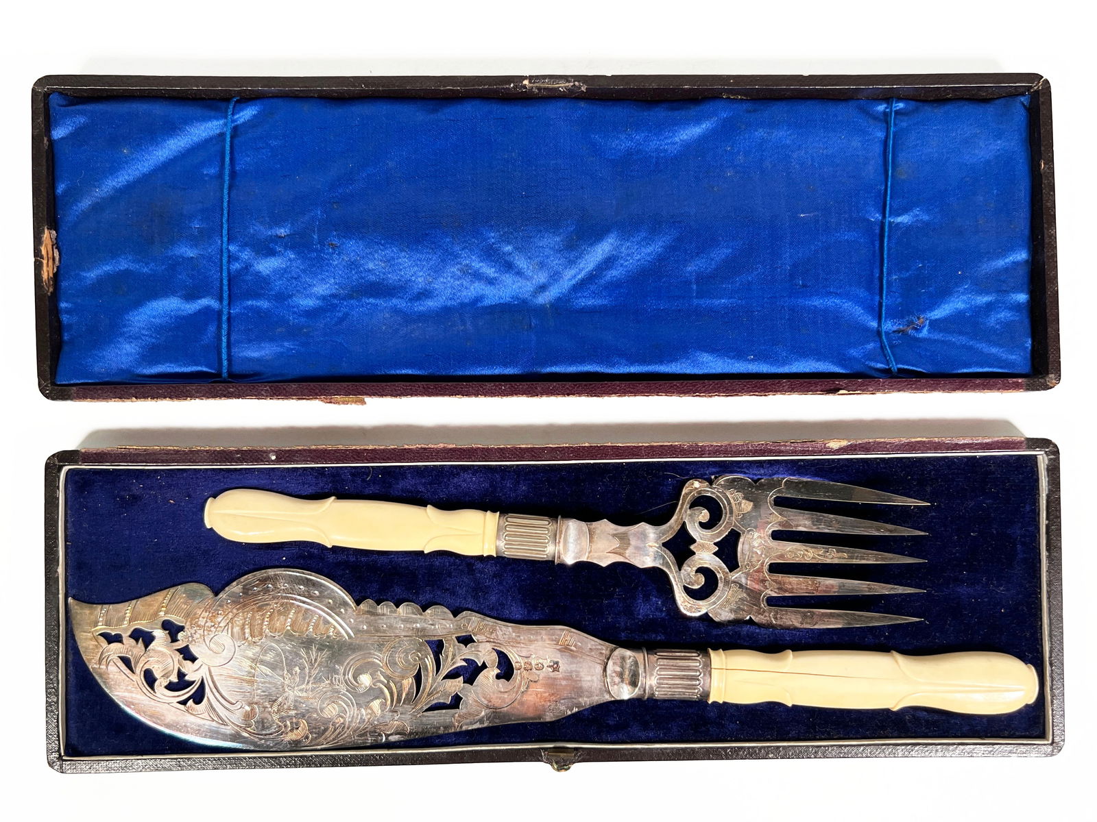 Antique Silver-Plated Fish Serving Set (1 of 3)