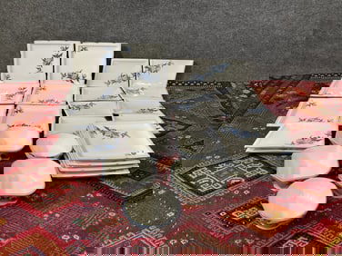 Chinese Blue & White Porcelain Tableware Set