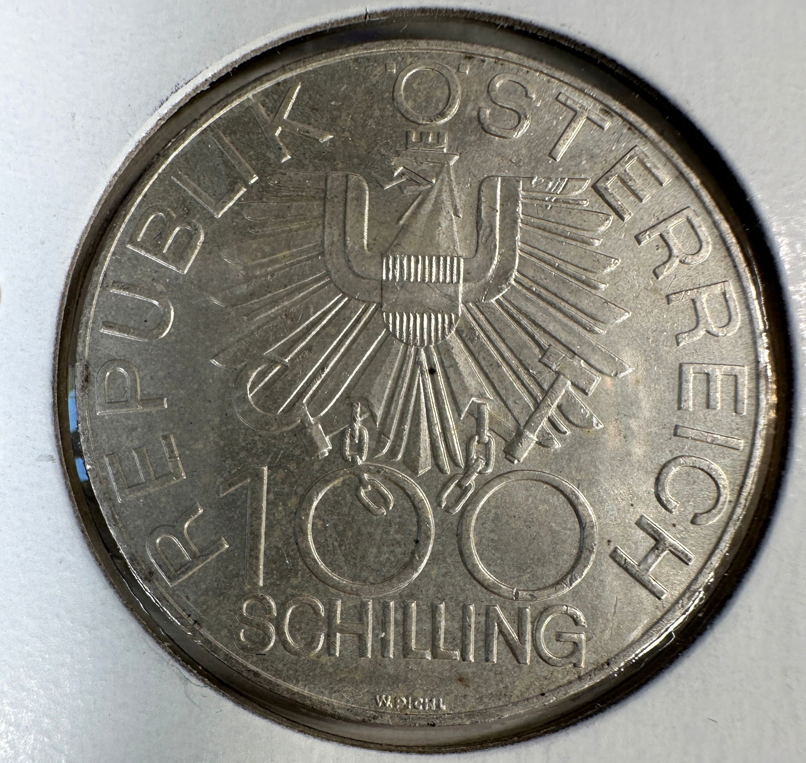 1979 Post WWII Austria 100 Schilling .640 Silver Coin (1 of 2)
