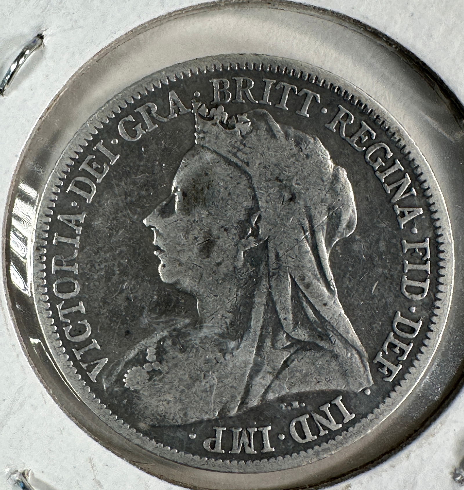 1898 Great Britain 1 Shilling .925 Silver Coin - Victoria (1 of 2)