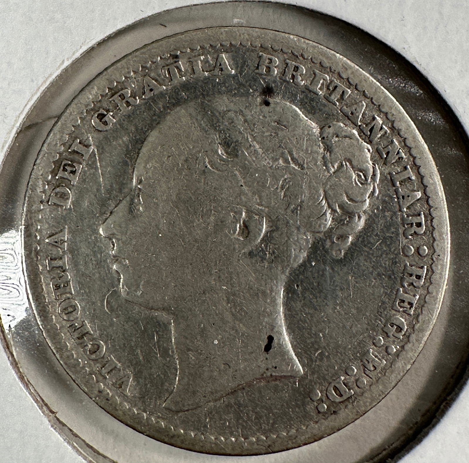 1878 Great Britain Victoria One Shilling .925 Silver Coin (1 of 2)