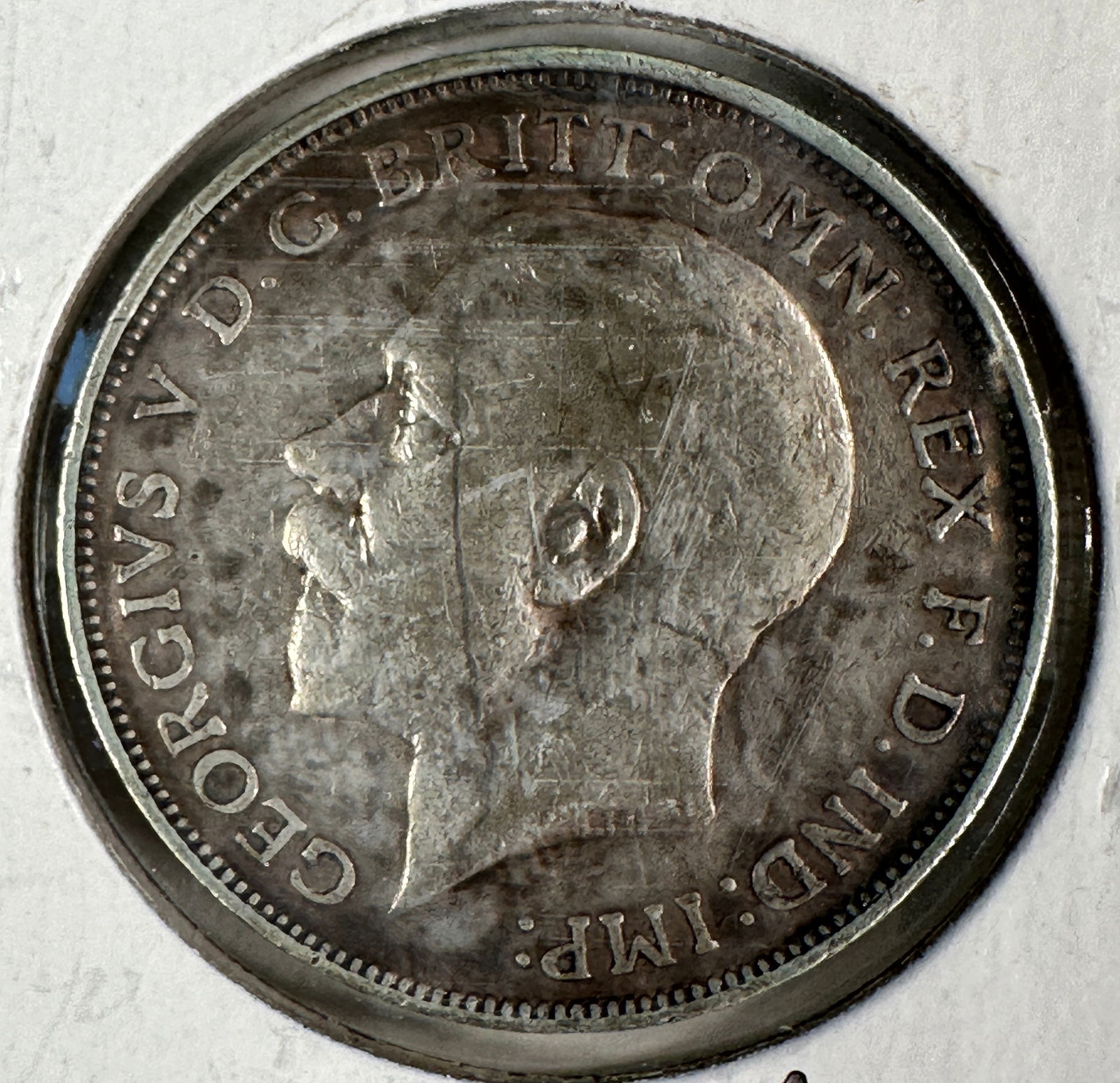 1918 Great Britain One Florin .925 Silver Coin - George V (1 of 2)