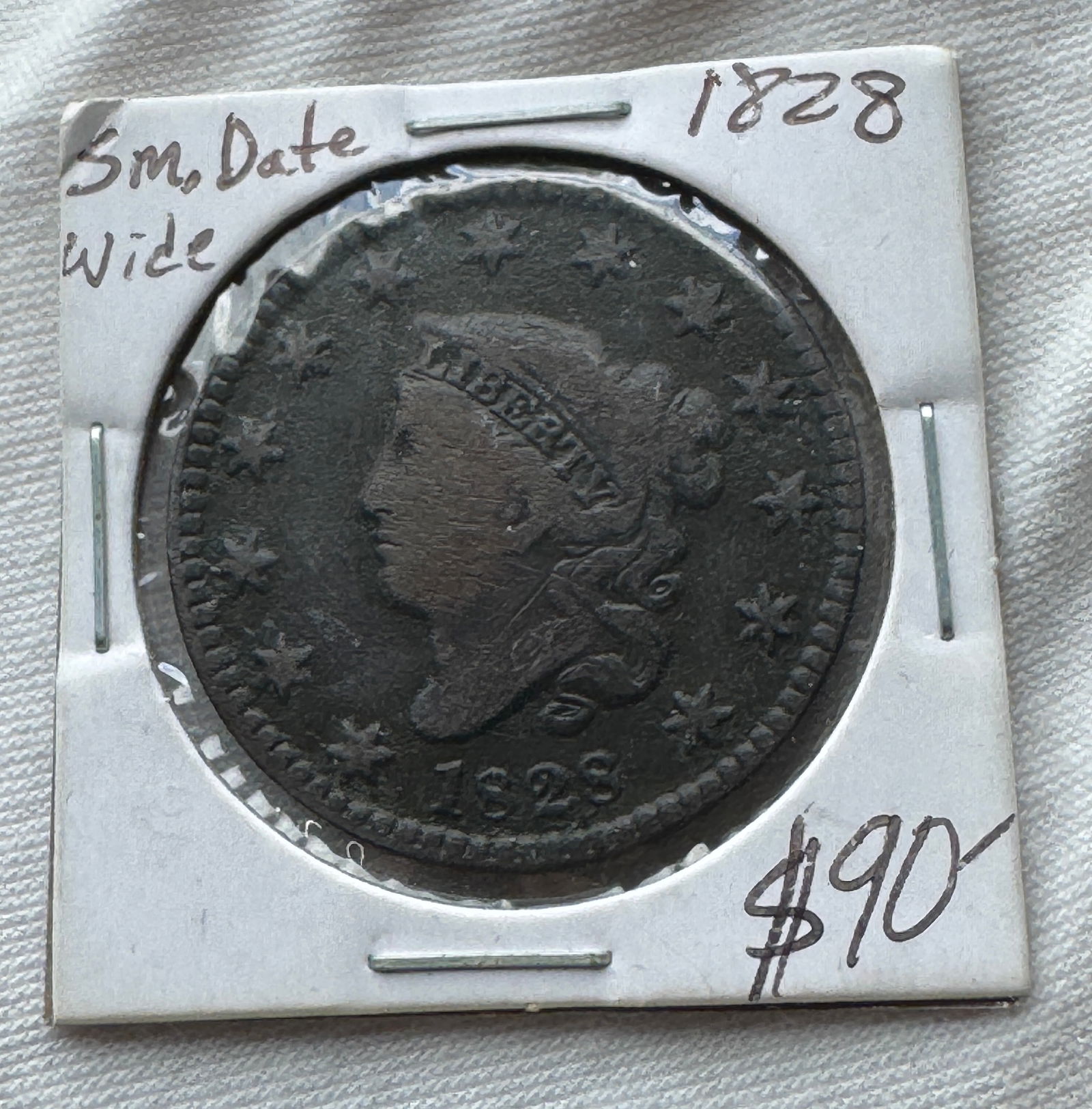 1828 United States Large Cent Coin (1 of 3)