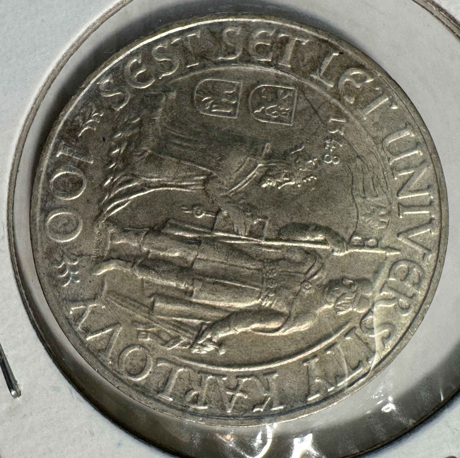 1948 Czechoslovakia 100 Korun Coin .500 Silver: Item(s) as titled. Ungraded; condition varies. See images.