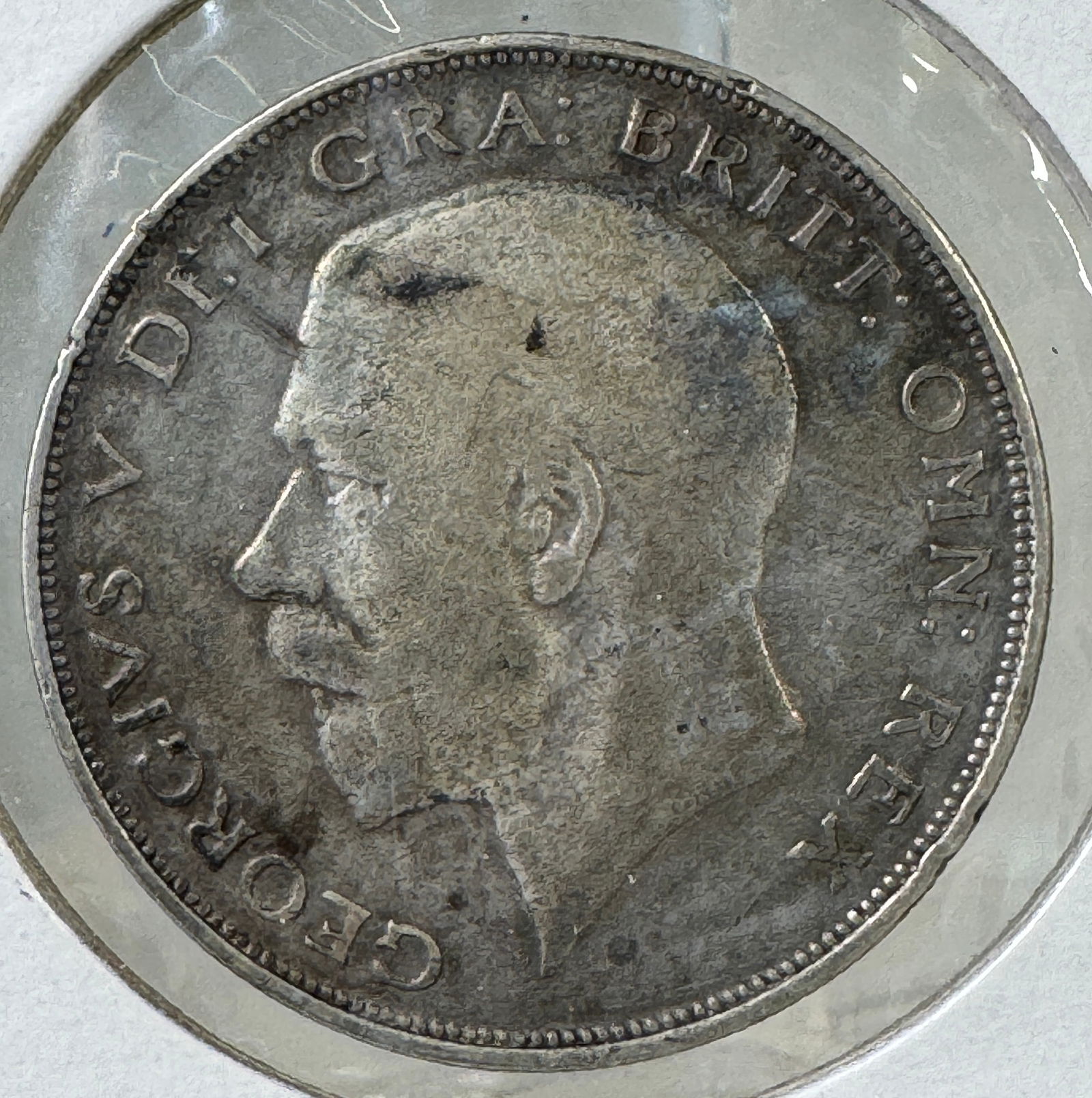 -*1921 British Half Crown .500 Silver Coin - George V (1 of 2)
