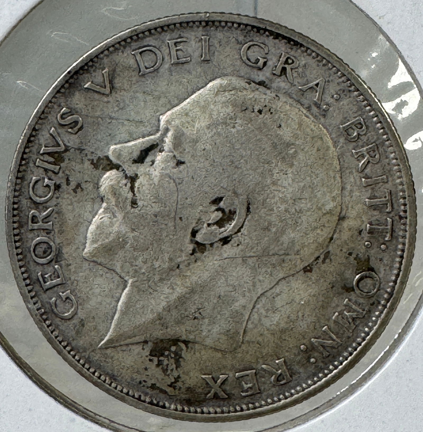 -*1923 Great Britain Half Crown .500 Silver Coin - George V (1 of 2)