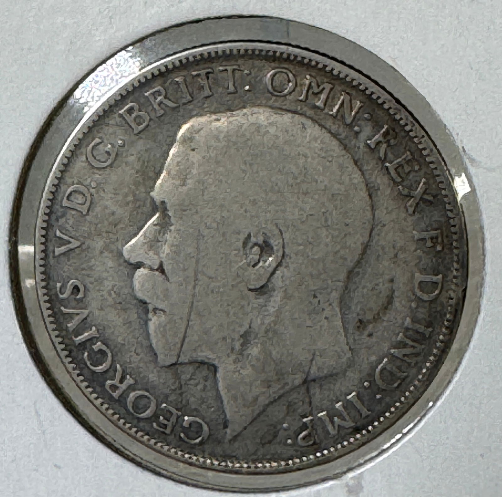 -*1922 Great Britain One Florin .500 Silver Coin - George V (1 of 2)