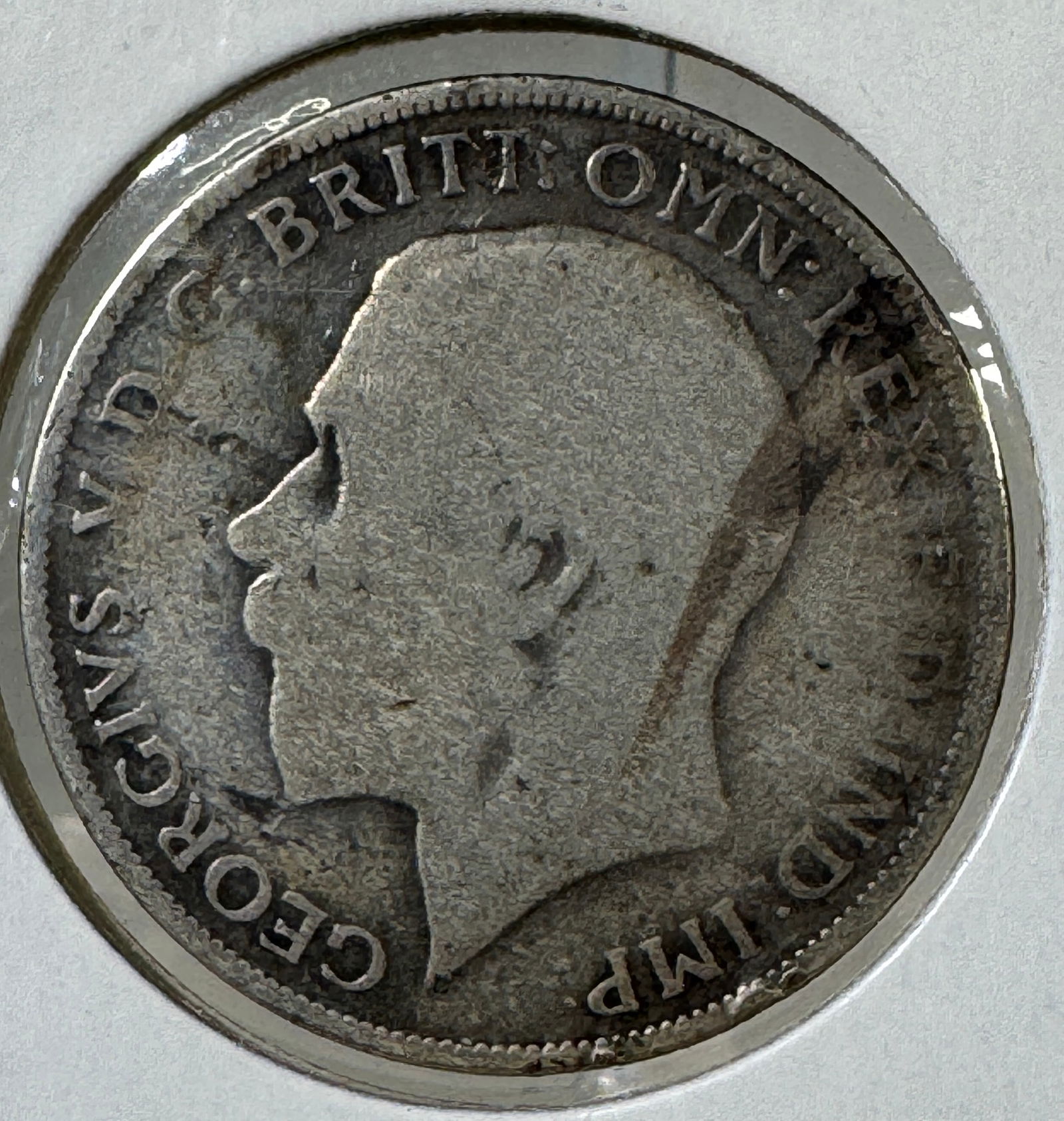 1921 Great Britain One Florin .500 Silver Coin (1 of 2)