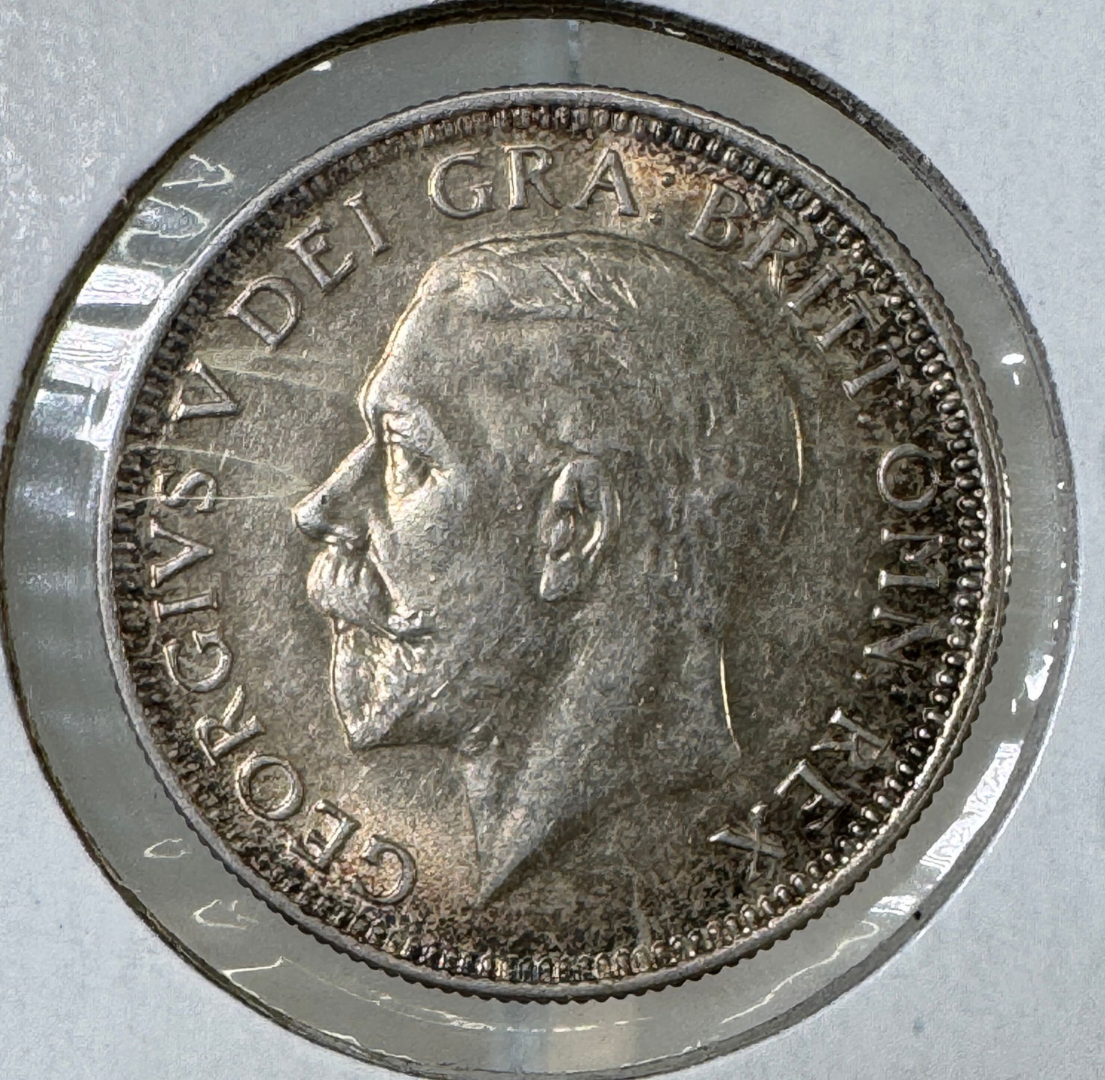 -*1935 Great Britain One Shilling .500 Silver Coin - George V (1 of 2)