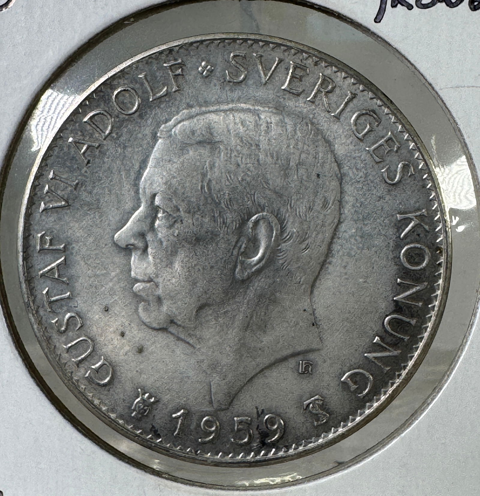 1959 Sweden 5 Kronor .400 Silver Coin - Gustaf VI Adolf (1 of 2)