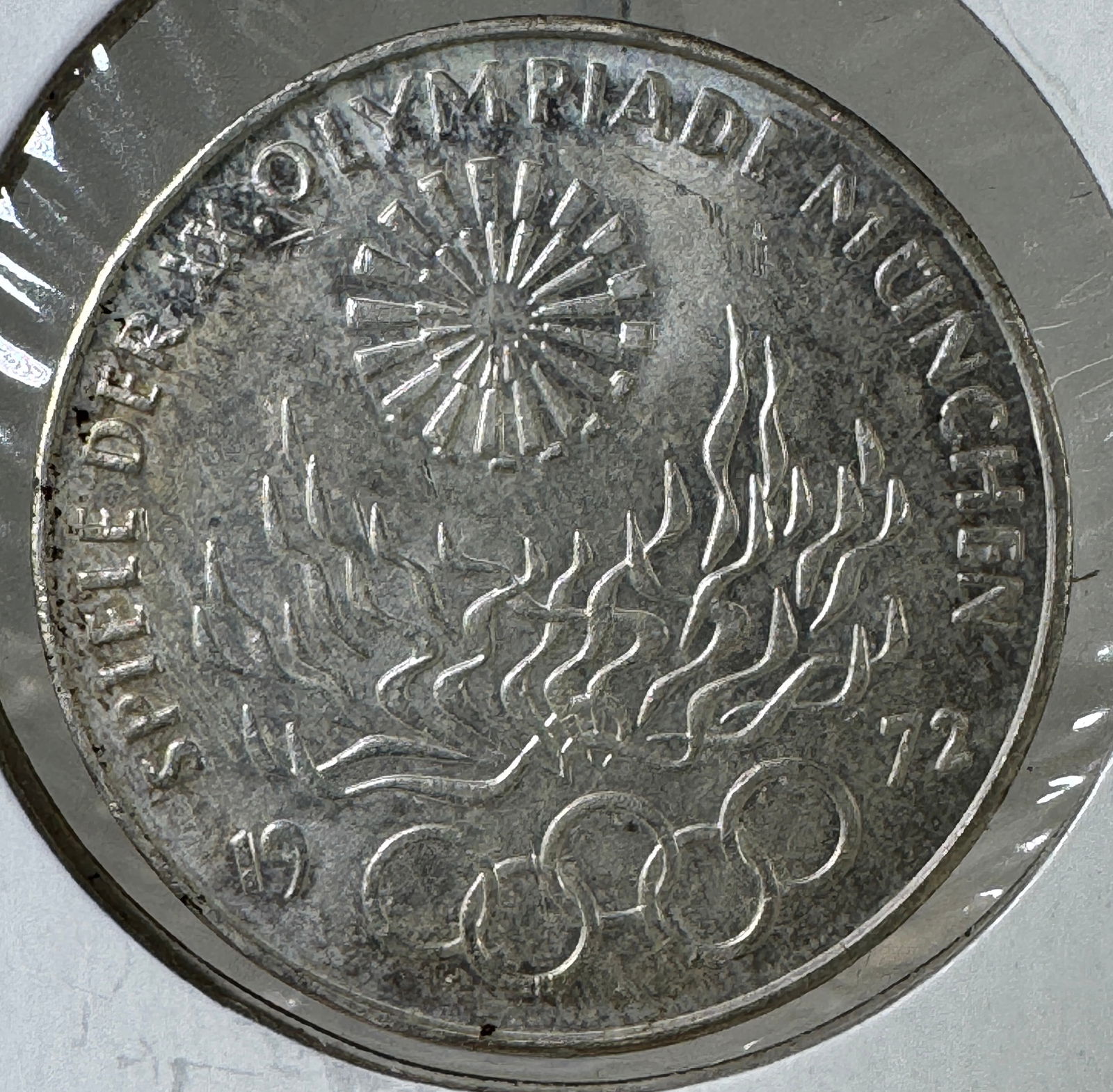 1972 Germany 10 Mark, XX Summer Olympic Games .625 Silver Coin: Item(s) as titled. Ungraded; condition varies. See images.