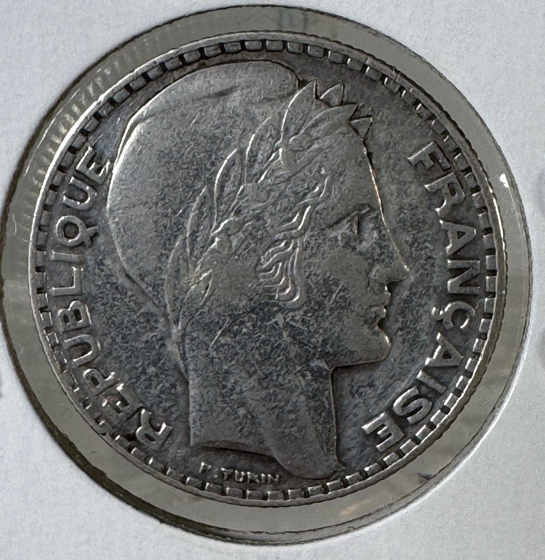 -*1934 France 10 Francs .680 Silver Coin (1 of 2)