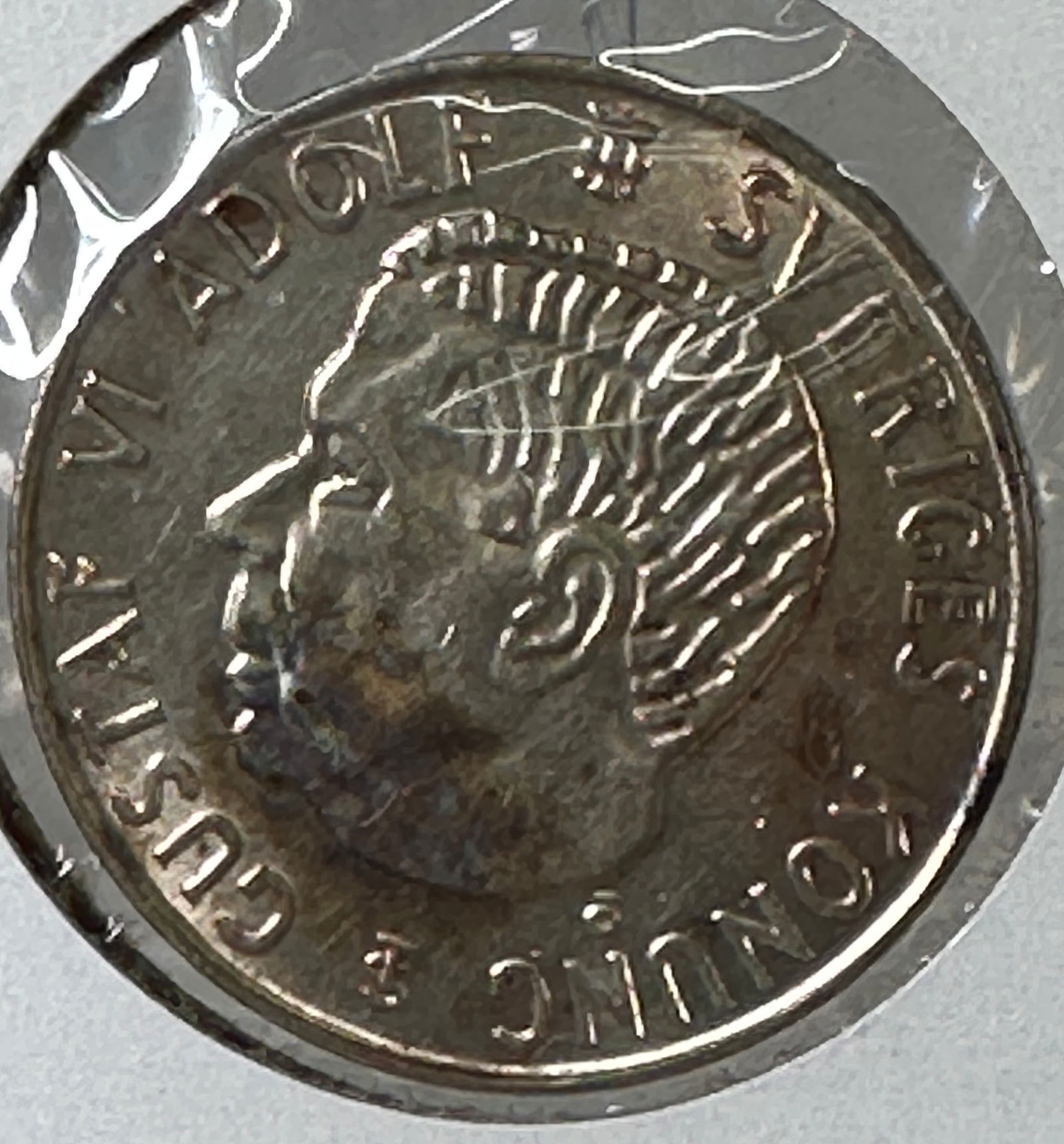 -*1954 Sweden 5 Kronor .400 Silver Coin - Gustaf VI Adolf (1 of 2)