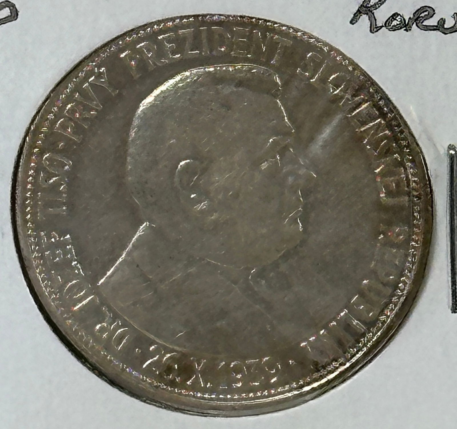 1939 Fascist Slovak Republic 20 Korun .500 Silver Coin (1 of 2)