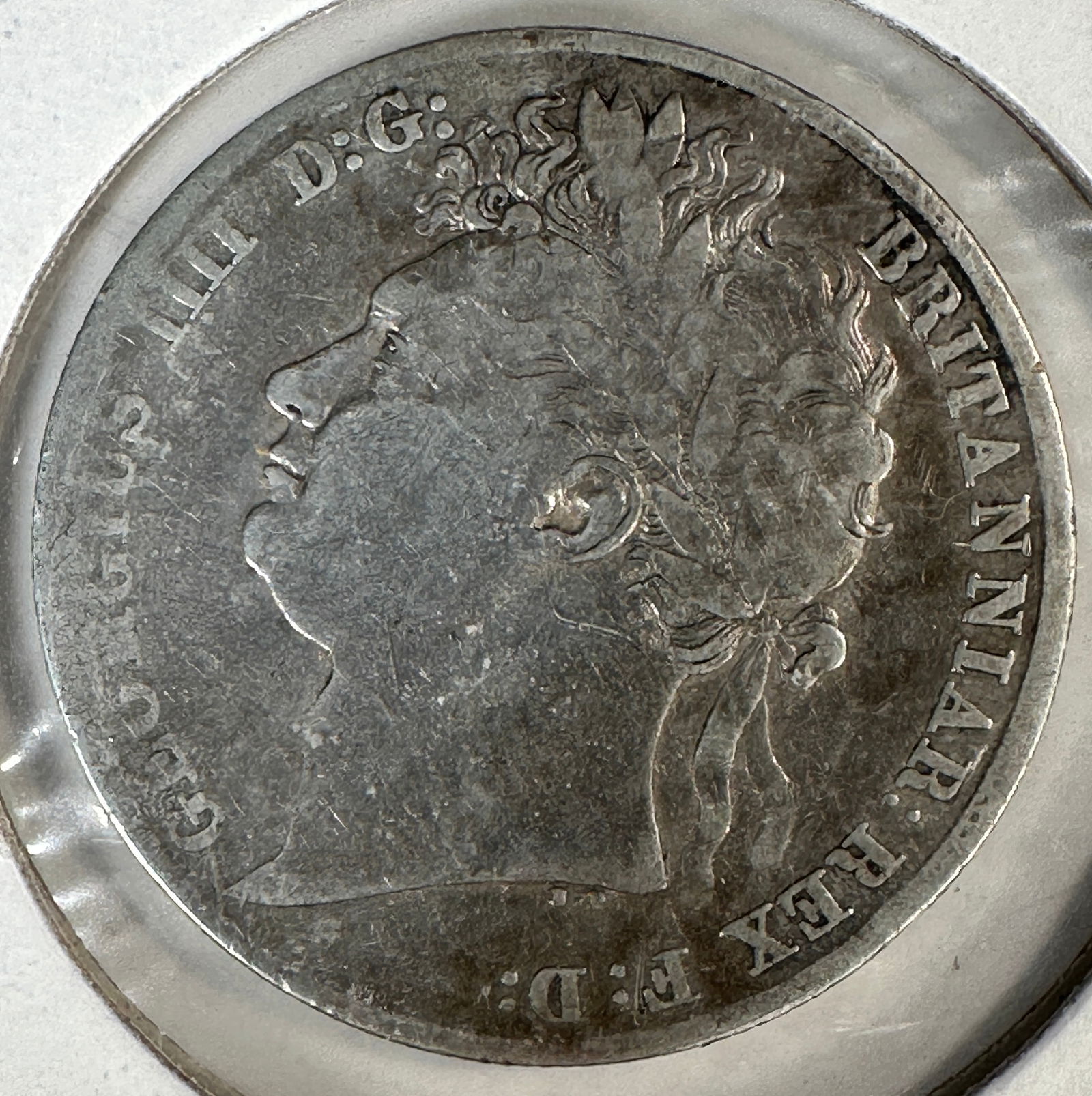-*1820 Great Britain Half Crown .925 Silver Coin - George IV: Item(s) as titled. Ungraded; condition varies. See images.