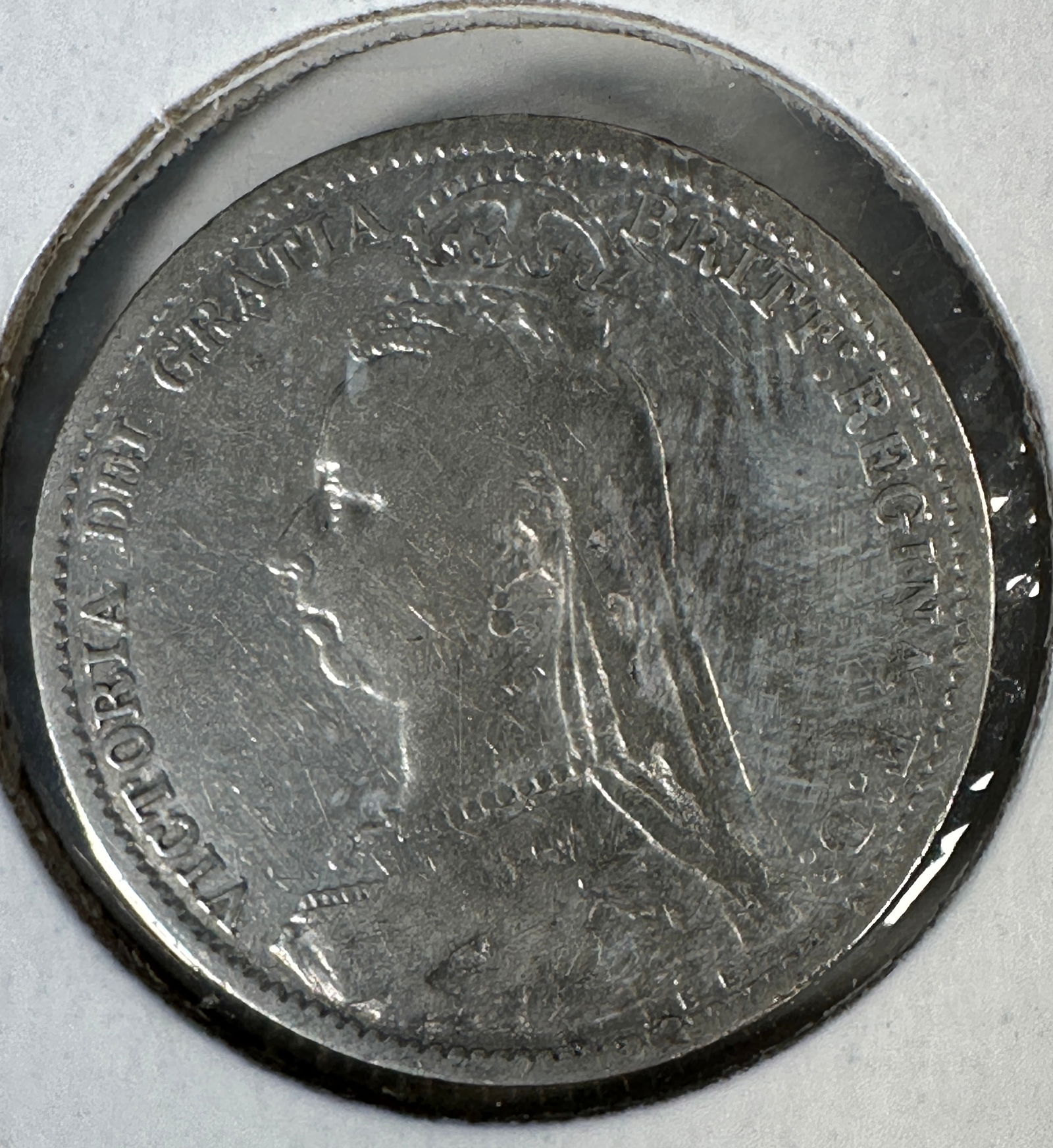 1887 Great Britain Six Pence - Queen Victoria Jubilee Head .925 Silver Coin: Item(s) as titled. Ungraded; condition varies. See images.