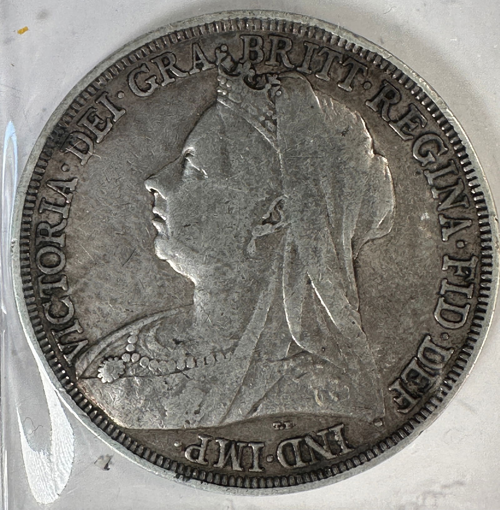 -*1897 Great Britain 1 Crown .925 Silver Coin - Victoria (1 of 2)