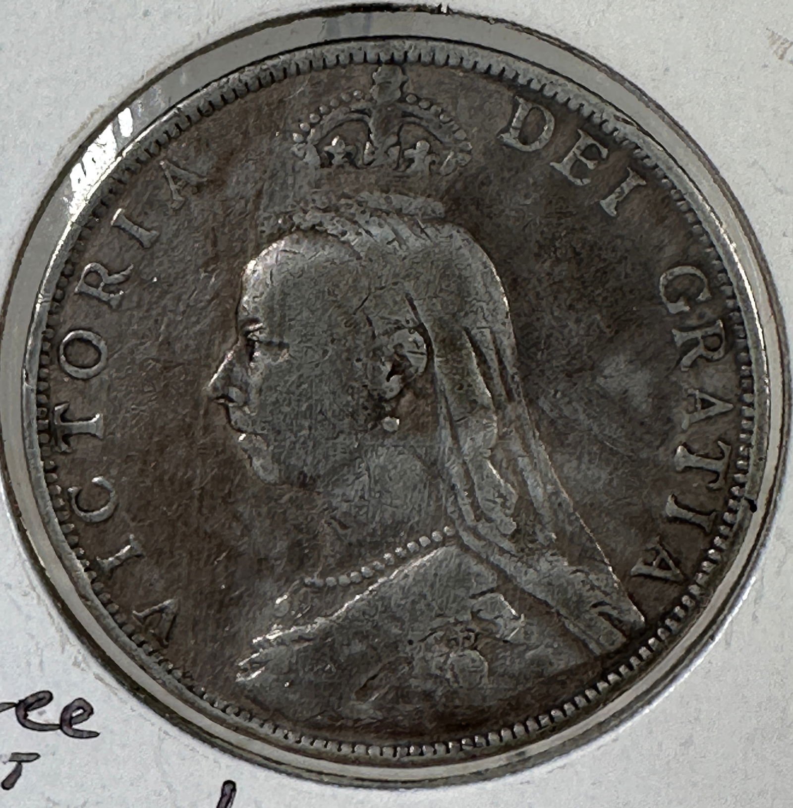 1889 Great Britain Victoria One Florin - Jubilee Head .925 Silver Coin (1 of 2)