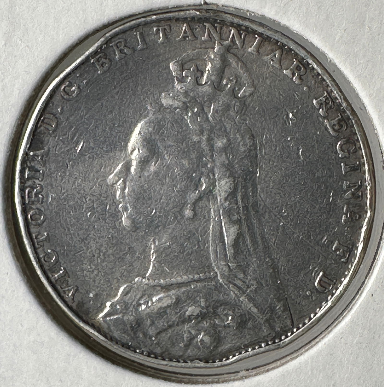 -*1892 Great Britain Four Pence .925 Silver Coin - Queen Victoria (1 of 2)