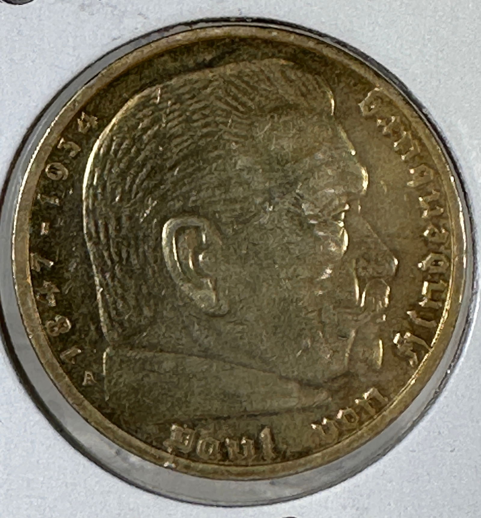 -*1937 Nazy Germany 5 Reichsmark .900 Silver Coin - Paul von Hindenburg: Item(s) as titled. Ungraded; condition varies. See images.