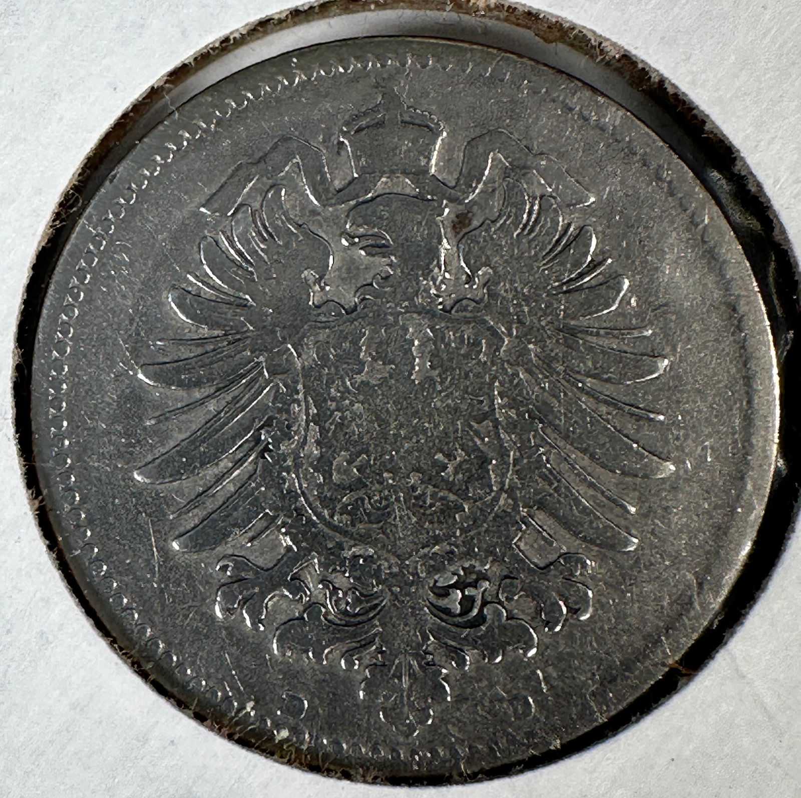 -*1875 German 1 Mark .900 Silver Coin (1 of 2)