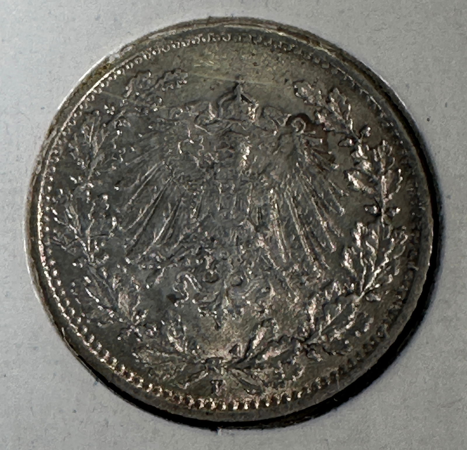 -*German 1906 1/2 Mark .900 Silver Coin (1 of 2)
